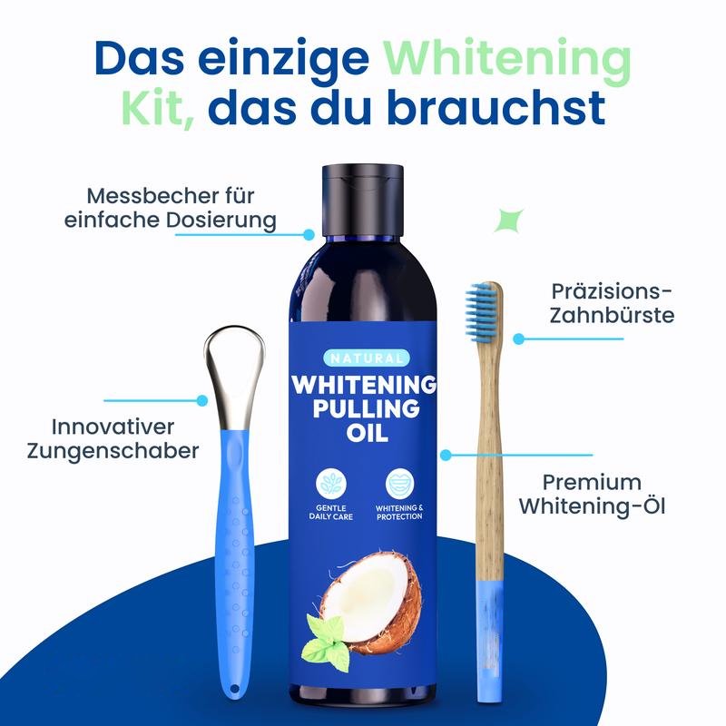 Zahnaufhellendes Ölziehen