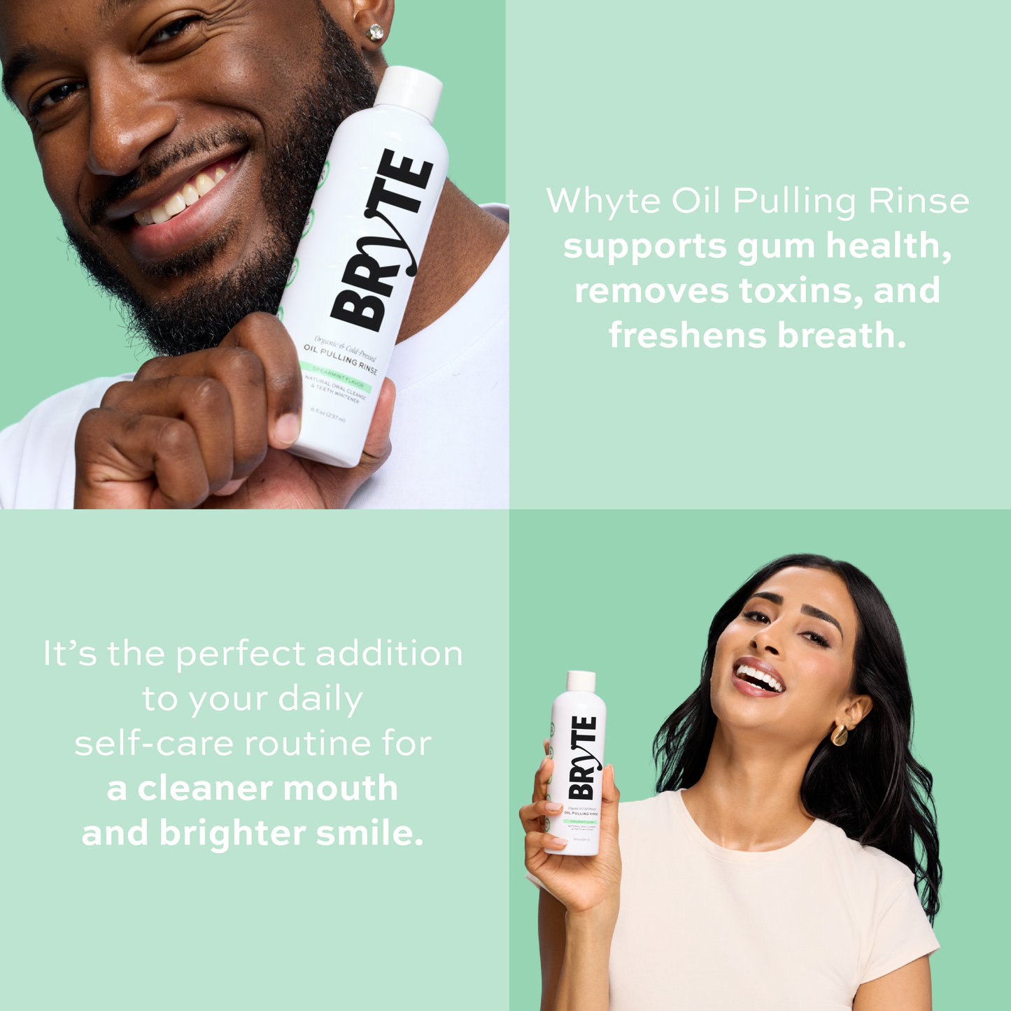 Spearmint Oil Pulling Rinse